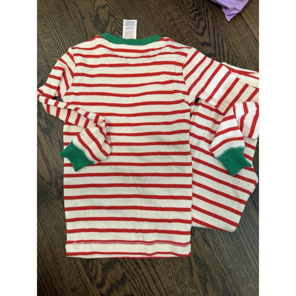 Mini Boden Stripe Christmas Cotton 2 Piece Pajamas Sz 6 Years NEW - Picture 5 of 8